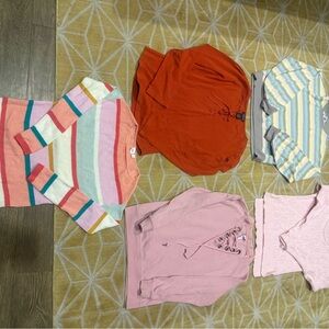 Colorful Striped Sweater and Pink Tops Collection